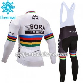 Conjunto Maillot + Culotte largo con tirantes Invierno Termico 2017 Bora-Hansgrohe N002